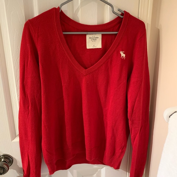 Abercrombie & Fitch Tops - 3/$35 ABERCROMBIE & FITCH | Red Sweater